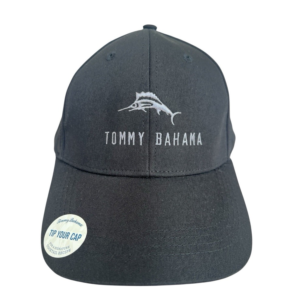 Tommy Bahama Margarita Baseball Tip Your Cap Marlin Logo Adjustable Black OSFA